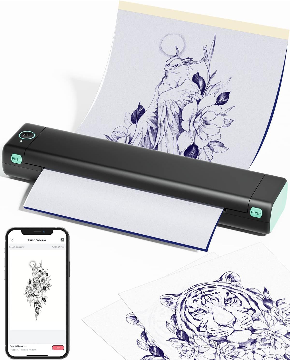 Ink-free Portable A4 Printer